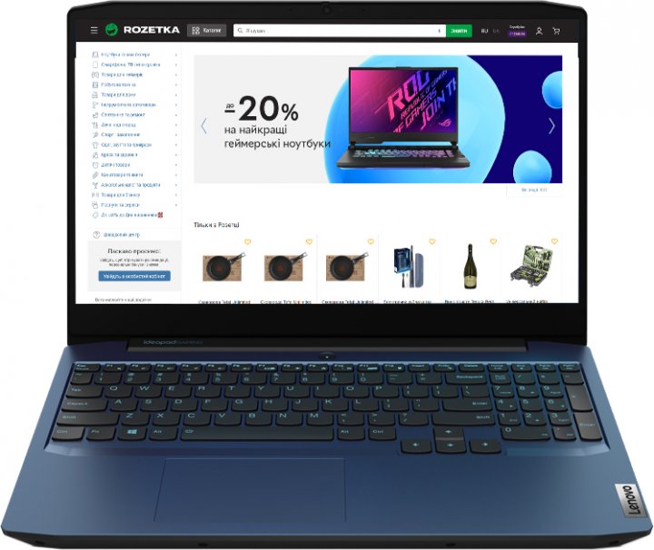 Купить Ноутбук Lenovo IdeaPad Gaming 3 15IMH05 (81Y400EKRA) Chameleon Blue в рассрочку без процентов