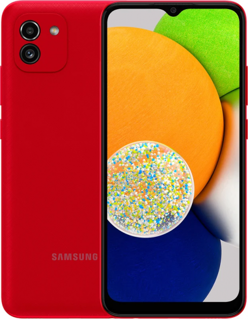 Купить Мобильный телефон Samsung Galaxy A03 4/64GB Red (SM-A035FZRGSEK) в рассрочку без процентов